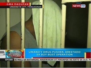 BP: Umano'y drug pusher, arestado sa buy-bust operation sa Pangasinan