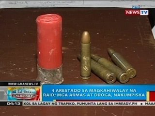 4 arestado sa magkahiwalay na raid sa Pangasinan; mga armas at droga, nakumpiska