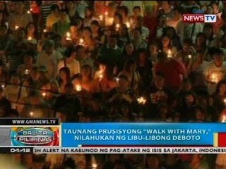 Taunang prusisyong "Walk with Mary," nilahukan ng libu-libong deboto
