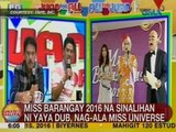 UB: Miss Barangay 2016 na sinalihan ni Yaya Dub, nag-ala Miss Universe