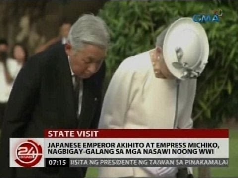 Japanese Emperor Akihito at Empress Michiko, nagbigay-galang sa mga nasawi noong WW II