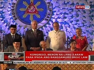 QRT: Kongreso, meron na lang 3 araw para ipasa ang Bangsamoro Basic Law