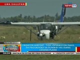 BP: Lingayen Airport, tigil-operasyon dahil sa pagsadsad sa runway ng isang cessna plane