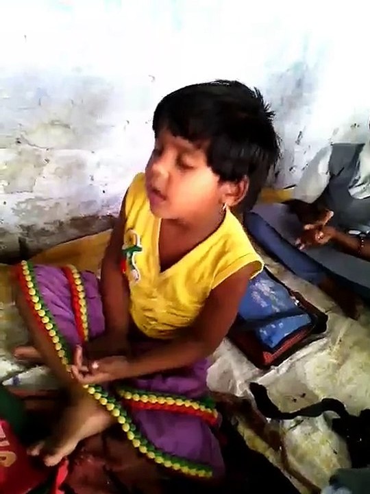 Funny sleeping kid in the class