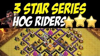 3 Star Series: Hog Rider Attack Strategy TH8 vs TH8 War Base #25 | Clash of Clans