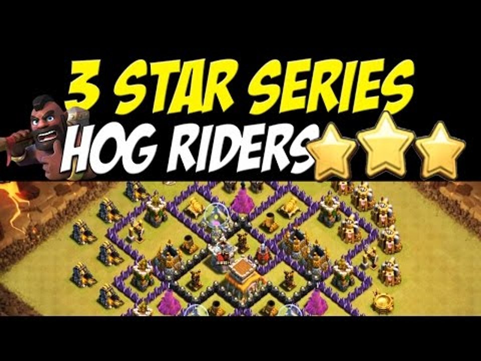 3 Star Series: Hog Rider Attack Strategy TH8 vs TH8 War Base #25 | Clash of Clans