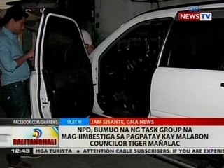 BT: NPD, bumuo na ng task group na mag-iimbestiga sa pagpatay kay Malabon Councilor Tiger Mañalac