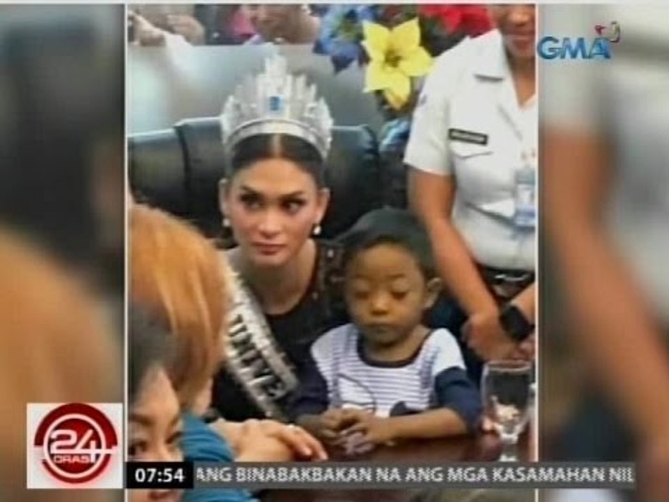 Miss Universe 2015 Pia Wurtzbach, bumisita sa mga sugatang sundalo at mga batang dating may bingot