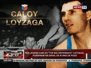 PBA legend Carlos "The Big Difference" Loyzaga, pumanaw na dahil sa atake sa puso