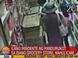 UB: Ilang insidente ng pandurukot sa isang grocery store sa Leyte, nahulicam