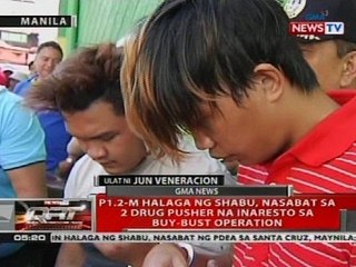 P1.2-M halaga ng shabu, nasabat sa 2 drug pusher na ineresto sa buy-bust operation