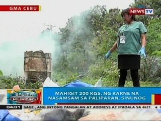 Mahigit 200 kgs. ng karne na nasamsam sa Mactan Cebu Int'l Airport, sinunog