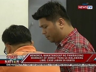 Menorca, nakatanggap ng panibagong warrant of arrest para sa ikalawang libel case laban sa kanya