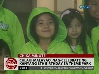 24 Oras: Chlaui Malayao, nag-celebrate ng kanyang 8th birthday sa theme park