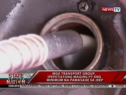 SONA: Mga transport group, ipepetisyong maging P7 ang minimum na pamasahe sa jeep