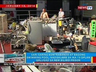 Sari-saring kontrabando at bagong swimming pool, nadiskubre sa ika-13 Oplan Galugad sa Bilibid