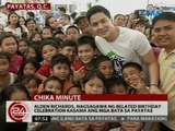 Alden Richards, nagsagawa ng belated birthday celebration kasama ang mga bata sa Payatas