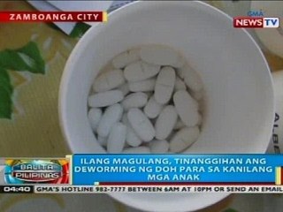 Ilang magulang sa Zamboanga City, tinanggihan ang deworming ng DOH para sa kanilang mga anak