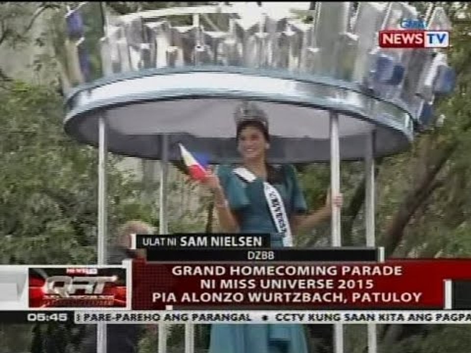 QRT: Grand Homecoming Parade ni Miss Universe 2015 Pia Alonzo Wurtzbach, patuloy