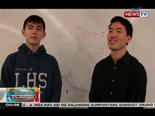 Pinoy sa Amerika, kabilang sa 12 na naka-perfect score sa advance placement calculus exam