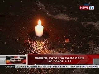 QRT: Barker, patay sa pamamaril sa Pasay city