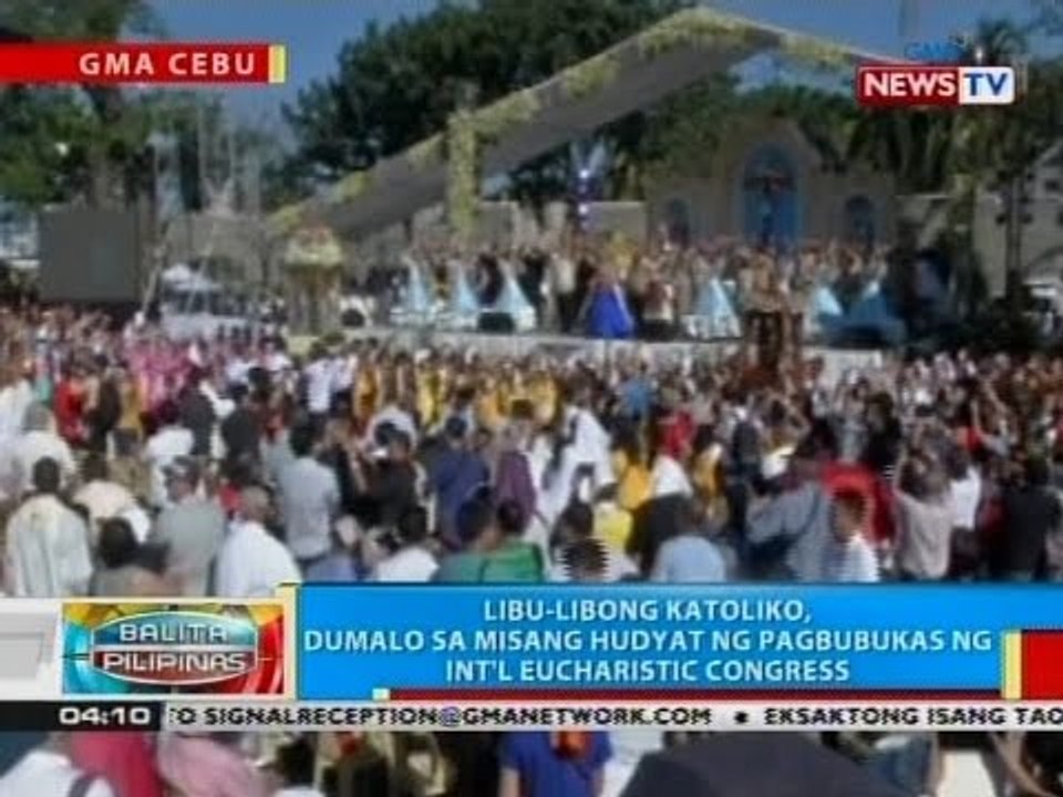 BP: Libu-libong Katoliko, dumalo sa misang hudyat ng pagbubukas ng Int'l Eucharistic Congress