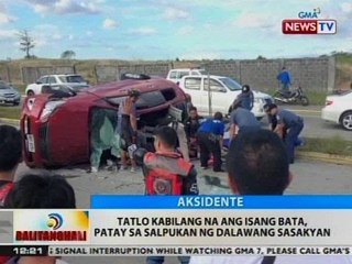 BT: 3 kabilang na ang isang bata, patay sa salpukan ng 2 sasakyan sa Cavite