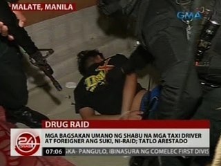 Mga bagsakan umano ng shabu na mga taxi driver at foreigner ang suki, ni-raid; tatlo arestado