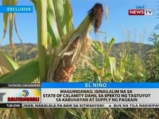 Maguindanao, isinailalim na sa state of calamity dahil sa epekto ng tagtuyot