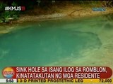 UB: Sink hole sa isang ilog sa Romblon, kinatatakutan ng mga residente