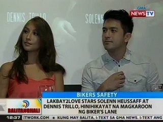BT: Lakbay2Love stars Solenn at Dennis, hinihikayat na magkaroon ng biker's lane