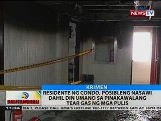 Residente ng condo, posibleng nasawi dahil din umano sa pinakawalang tear gas ng mga pulis