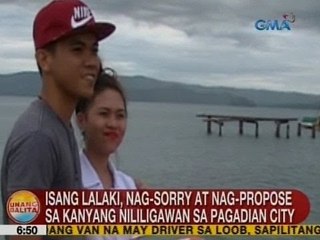 UB: Isang lalaki, nag-sorry at nag-propose sa kanyang nililigawan sa Pagadian City