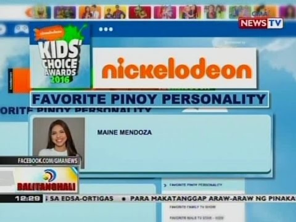 BT: Aldubnation, patuloy ang kampanya para iboto si Maine Mendoza sa 2016 Kids' Choice Awards