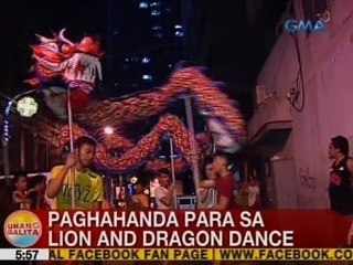 UB: Paghahanda para sa Lion and Dragon dance