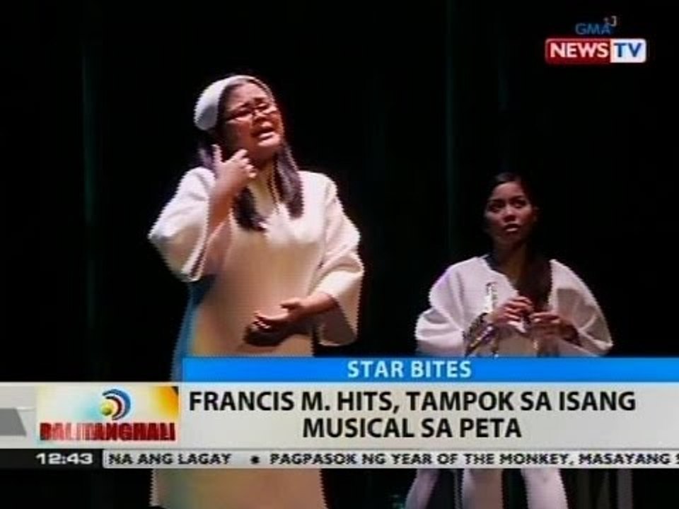 BT: Francis M. hits, tampok sa isang musical sa PETA