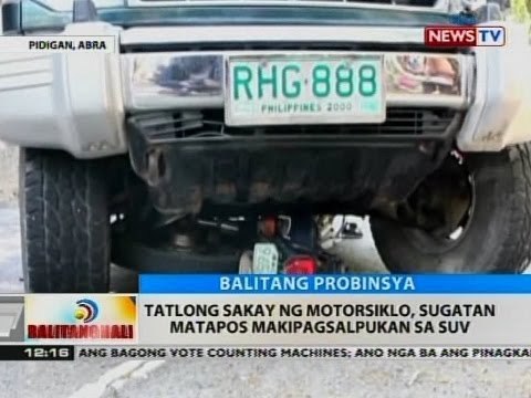 BT: Tatlong sakay ng motorsiklo, sugatan matapos makipagsalpukan sa SUV