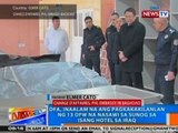 NTG: DFA, inaalam na ang pakakakilanlan ng 13 OFW na nasawi sa sunog sa isang hotel sa Iraq