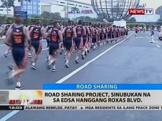 BT: Road sharing project, sinubukan na sa EDSA hanggang Roxas Blvd.