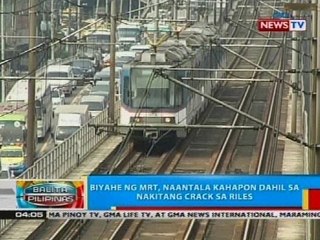 BP: Biyahe ng MRT, naantala kahapon dahil sa nakitang crack sa riles