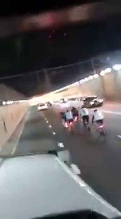 Truck driver films himself abusing cyclists