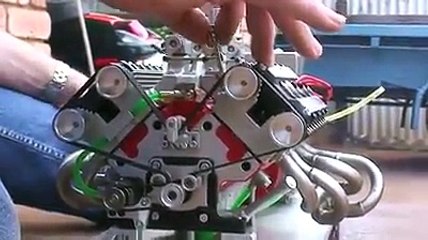 Mini V8 Nitro Engine