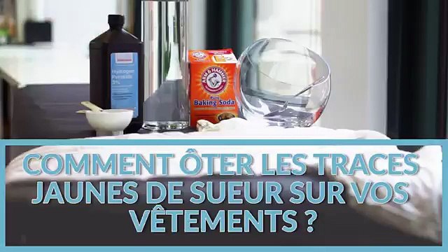 Comment ôter facilement les tâches jaunes de sueur sur les vêtements