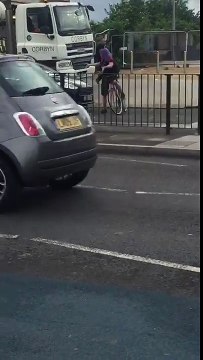 That's what cyclist do when told to go in cycle Lane!!!