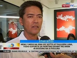 Vic Sotto at Pauleen Luna, todo-suporta sa painting exhibit ng anak ni bossing na si Paulina