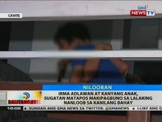 Download Video: Irma Adlawan at kanyang anak, sugatan matapos makipagbuno sa lalaking nanloob sa kanilang bahay