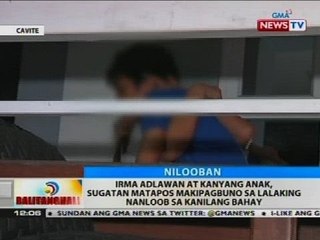 Irma Adlawan at kanyang anak, sugatan matapos makipagbuno sa lalaking nanloob sa kanilang bahay