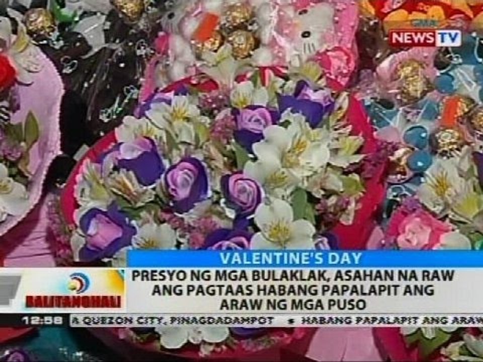 Presyo ng mga bulaklak, asahan na raw ang pagtaas habang papalapit ang araw ng mga puso