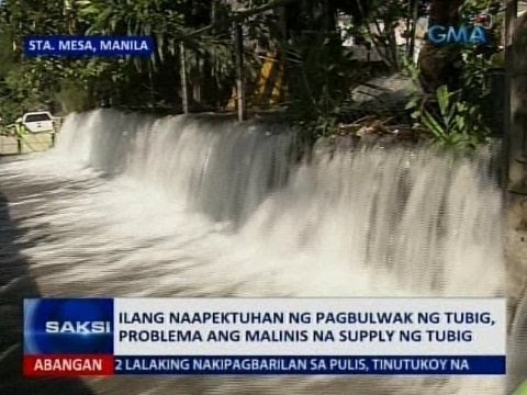 SAKSI: Ilang naapektuhan ng pagbulwak ng tubig, problema ang malinis na supply ng tubig
