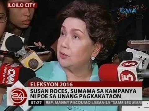 24 Oras: Susan Roces, sumama sa kampanya ni Poe sa unang pagkakataon
